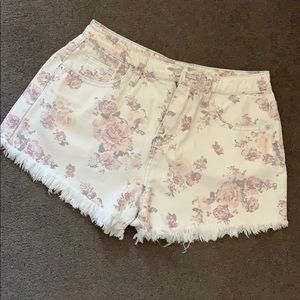 Floral Jean shorts. Summer ending Sale